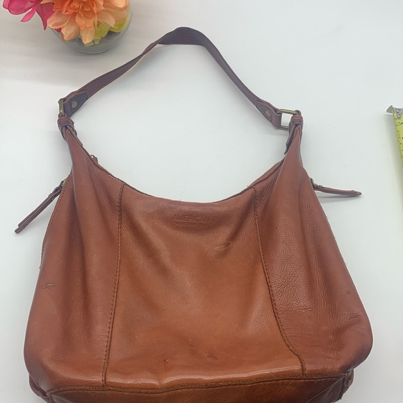 American Leather Company Handbags - American Leather Company Carmel Color Shoulder Bag MCB6835K